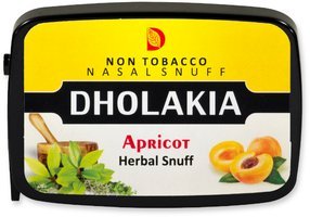 Tabak Schnupftabak  Dholakia Herbal Apricot (tabakfrei) 9g