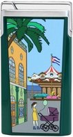 Zigarrenzubehör Feuerzeug  Elie Bleu J-15 Casa Cubana Carousel grün limited Edition (EBJ1579)