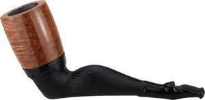 Pfeifen Serienpfeifen  Old German Clay Pipes glatt mit Wechselkopf sand (Nr. 10)