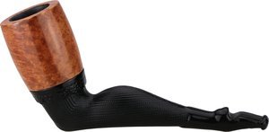 Pfeifen Serienpfeifen  Old German Clay Pipes glatt mit Wechselkopf sand (Nr. 7)