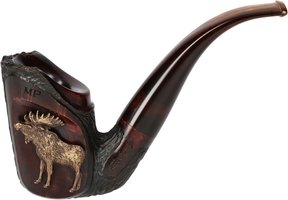 Pfeifen Freehand Pfeifen  Raimo Riberg Modell 171 mit Ledertasche (interne Nr. 19)