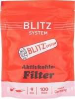 Blitz Pfeifenfilter 9mm Akitvkohlefilter 100 Stk. (101053)