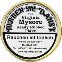 Tabak Pfeifentabak  Dan Tobacco Torben Dansk Virginia Mysore Ready Rubbed Flake 50g Dose