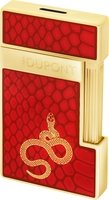 Zigarrenzubehör Feuerzeug  S.T. Dupont Year of the Snake rot/gold (028075)