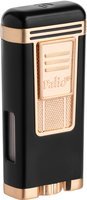 Zigarrenzubehör Feuerzeug  Palio Triple schwarz rosegold (PAL-CL-3000BKRS)