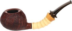 Pfeifen Freehand Pfeifen  Kaffl Pipes Nr. 25002 Bamboo bent Apple