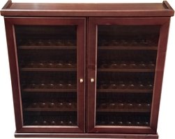 Pfeifenzubehör Pfeifenschrank  Lubinski Vitrine (75er) aus Mahagoni (C5075)