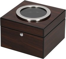 Pfeifenzubehör Tabaktöpfe  Lubinski Polished Walnut Wood with Porthole