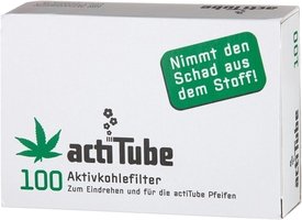 Pfeifenzubehör Pfeifenfilter  ActiTube Aktivkohle 8mm 100 Stück (640990)
