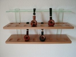 Guy Janot Pipe Stand 16er Buche Plexiglas - grün (7030)