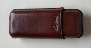 Zigarrenzubehör Etui  Guy Janot 2er Robusto-Etui Braun 8075