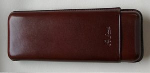 Zigarrenzubehör Etui  Guy Janot 3er Churchill-Etui Braun 8077