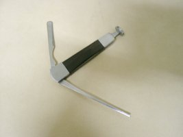 Pfeifenzubehör Pfeifenstopfer  Guy Janot Chrom matt 86 (MIT Holz!)