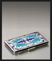 Sillems Zigarilloetui Epoque Antique Blau (1943B)