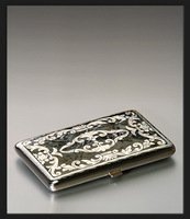 Sillems Zigarilloetui Epoque Antique Schwarz (1943S)