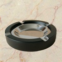 Pfeifenzubehör Aschenbecher  Guy Janot 4er schwarz rund (7106)