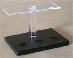 Guy Janot Pipe Stand 3er Buche schwarz Plexiglas weiss (7123)