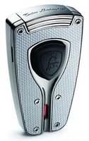 Zigarrenzubehör Feuerzeug  Lamborghini Carbon Silber (91007)