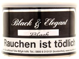 Tabak Pfeifentabak  Black & Elegant Black 100g Dose