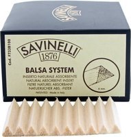 Pfeifenzubehör Pfeifenfilter  Savinelli 6mm Balsaholz Mini Box (100 Stück) (11593)