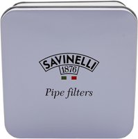 Savinelli Pfeifenfilter 6mm Aktivkohle Blechdose (100 Stück) (15611)