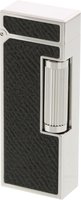 Zigarrenzubehör Feuerzeug  Dunhill Bourdon Grey leather Palladium Plate (RLX3320)
