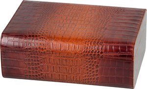 Zigarrenzubehör Humidor  Classic Humidor (561561) Kroko-Optik für 100 Zigarren