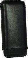Zigarrenzubehör Etui  Martin Wess 3er smooth schwarz (593) (10375)