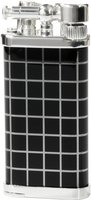 Pfeifenzubehör Pfeifenfeuerzeug  IM Corona (64-8005) Versilbertes Messing/ schwarze Metallhülle (10769)