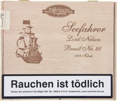 Woermann Cigars Seefahrer 100% Tabak Corona Lord Nelson Brasil No. 80 (10er Kiste)