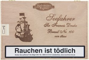 Woermann Cigars Seefahrer 100% Tabak Corona Sir Francis Drake Brasil No. 100 (25er Kiste)