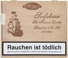 Woermann Cigars Seefahrer 100% Tabak Corona Sir Francis Drake Sumatra No. 100 (10er Kiste)