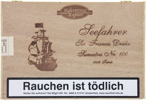 Woermann Cigars Seefahrer 100% Tabak Corona Sir Francis Drake Sumatra No. 100 (25er Kiste)