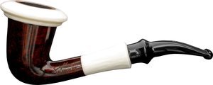 Pfeifen Serienpfeifen  Butz Choquin burgundy white