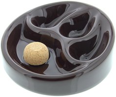 Pfeifenzubehör Aschenbecher  Guy Janot 3er Keramik kaffeebraun glänzend (11043)