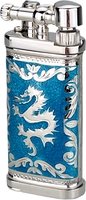 Pfeifenzubehör Pfeifenfeuerzeug  Sillems Dragon Emaille azur (1989AZ)