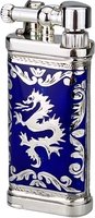 Pfeifenzubehör Pfeifenfeuerzeug  Sillems Dragon Emaille royalblau (1989RB)