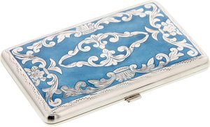 Sillems Zigarilloetui Epoque Antique Azur (1943AZ)