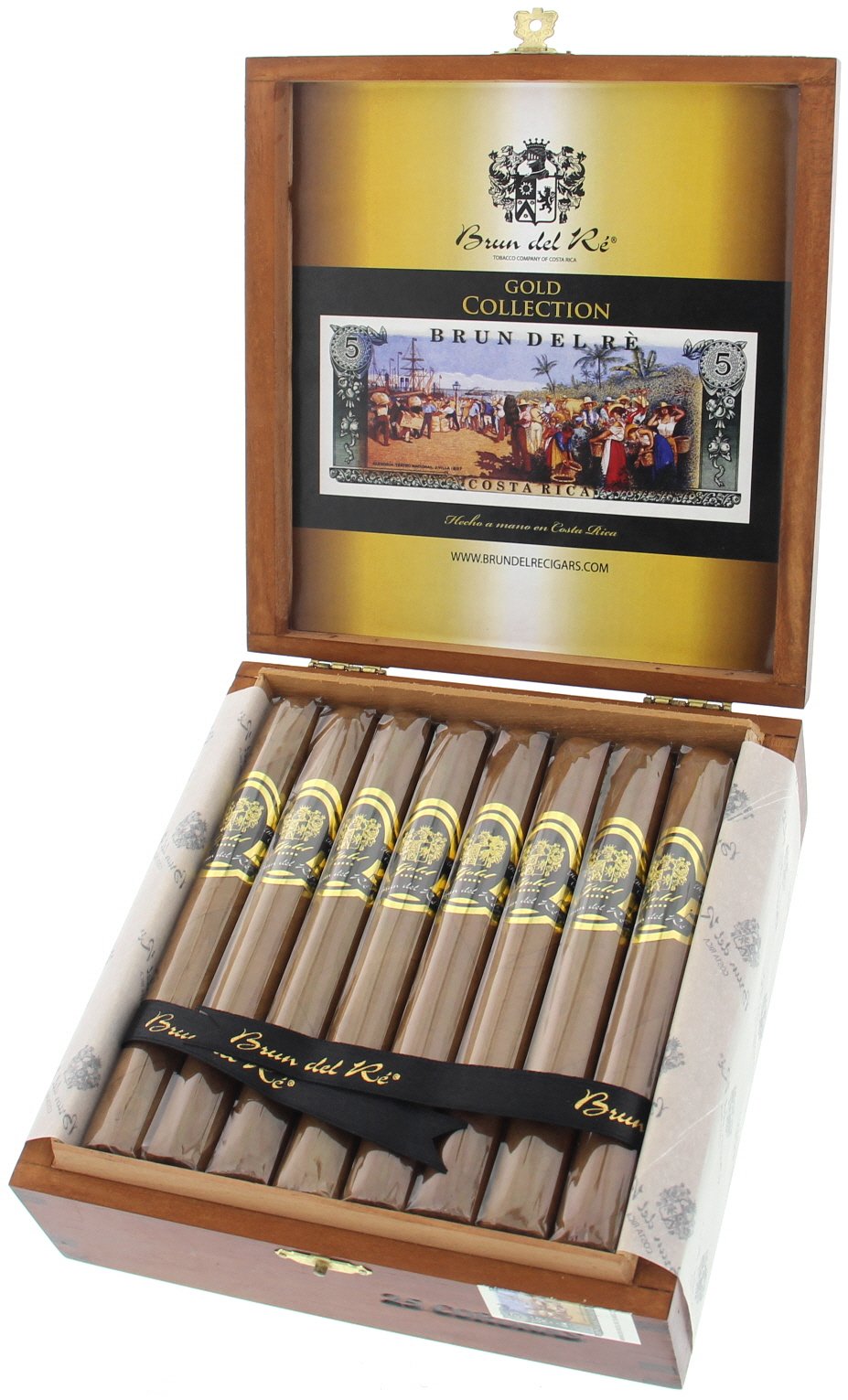 Brun del Ré Gold Corona 25er Kiste offen