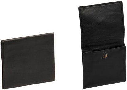 Dunhill The White Spot Pipes Leder Etuis Roll-up Pouch (PA2000) ohne Umkarton