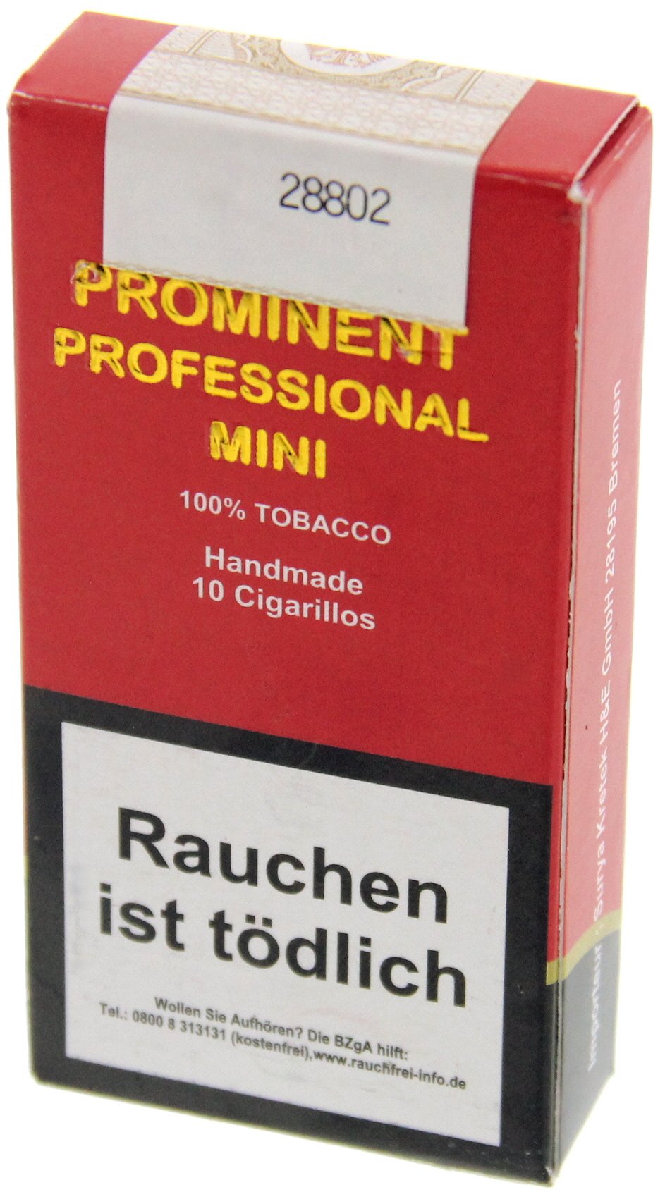 Prominent 100% Tobacco Professional Mini Cigarillos