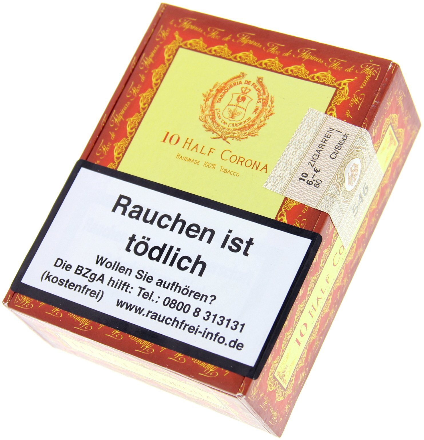 Flor de Filipinas Shortfiller Half Coronas 10er Kiste