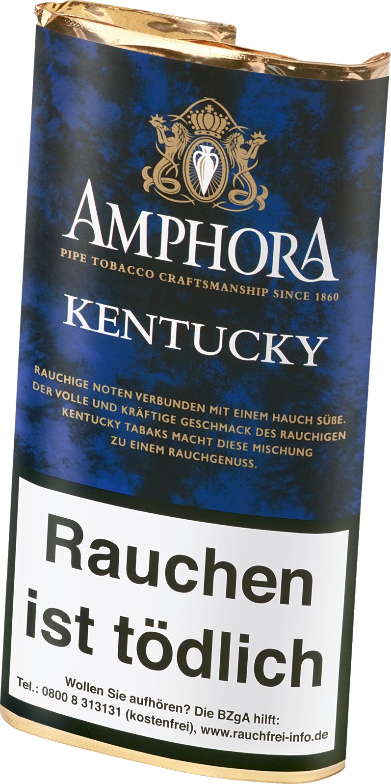 Amphora Pfeifentabak Kentucky 50g Pouch Detailbild