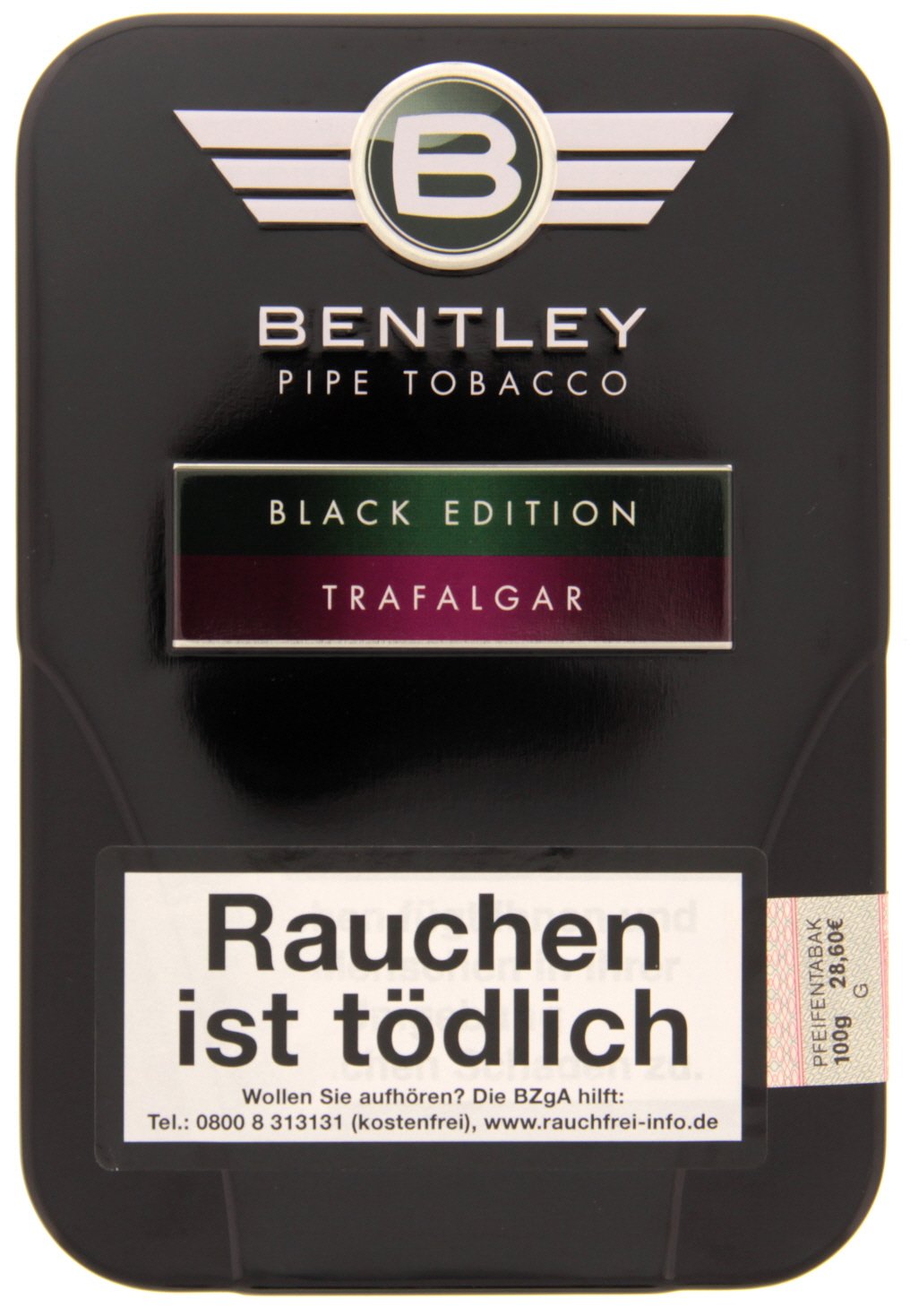 Bentley Pfeifentabak Black Edition Trafalgar 100g Dose