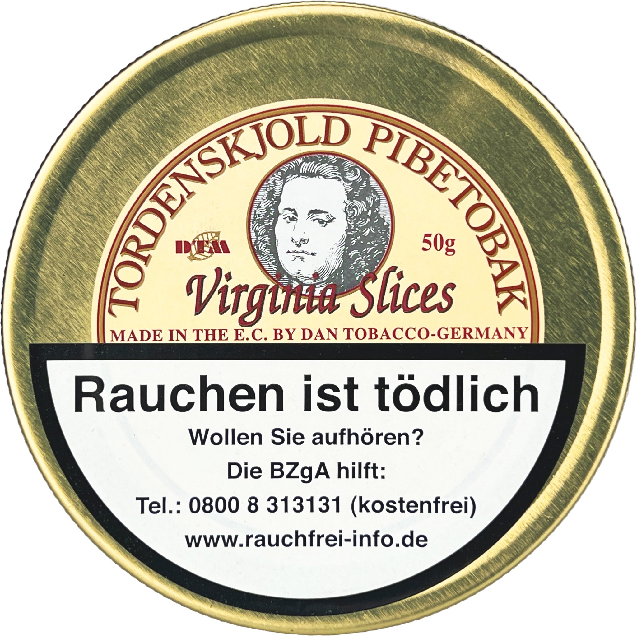 Dan Tobacco Tordenskjold Pibetobak Virginia Slices 50g Dose