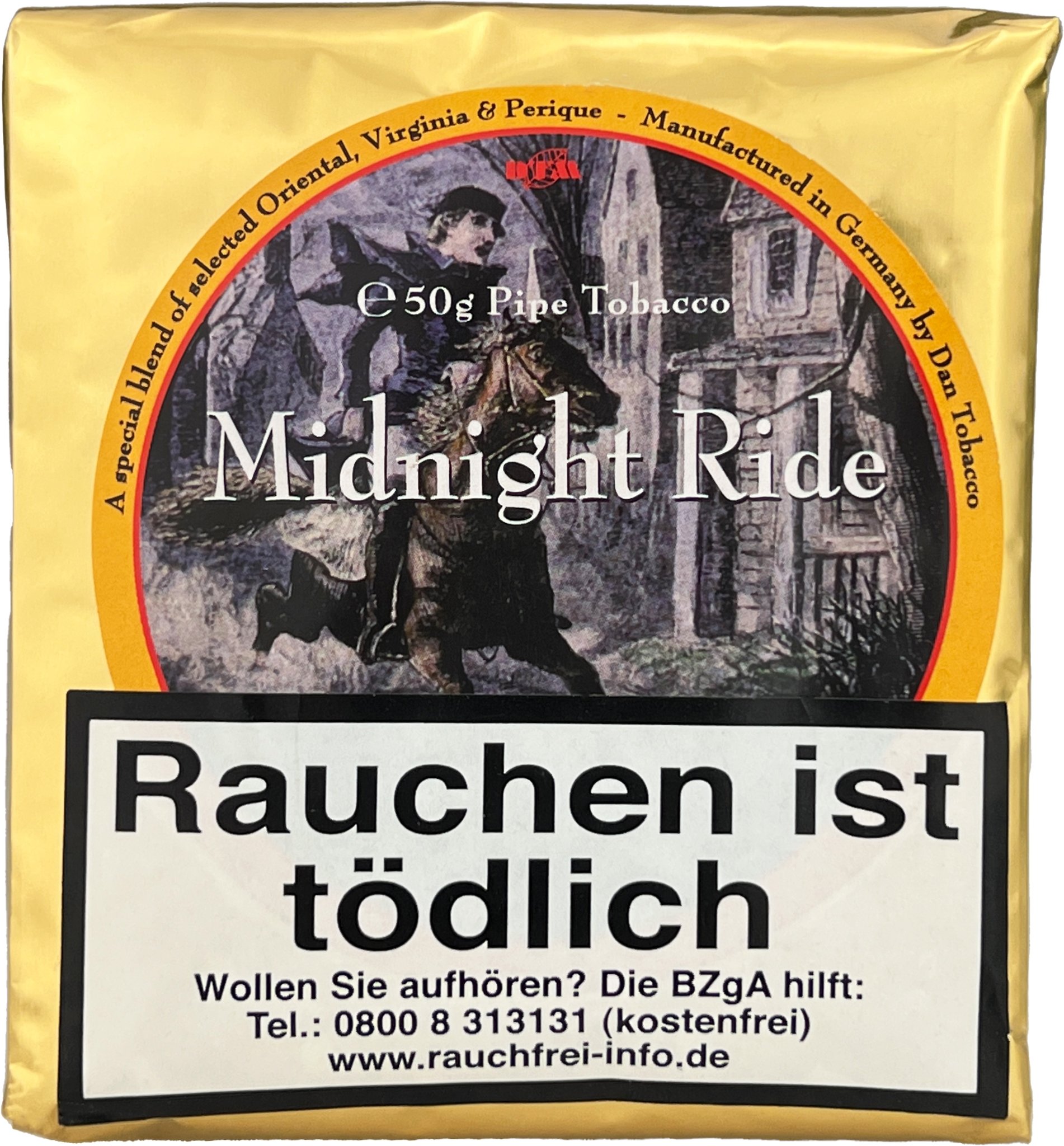 DTM Pfeifentabak Midnight Ride 250g Pough