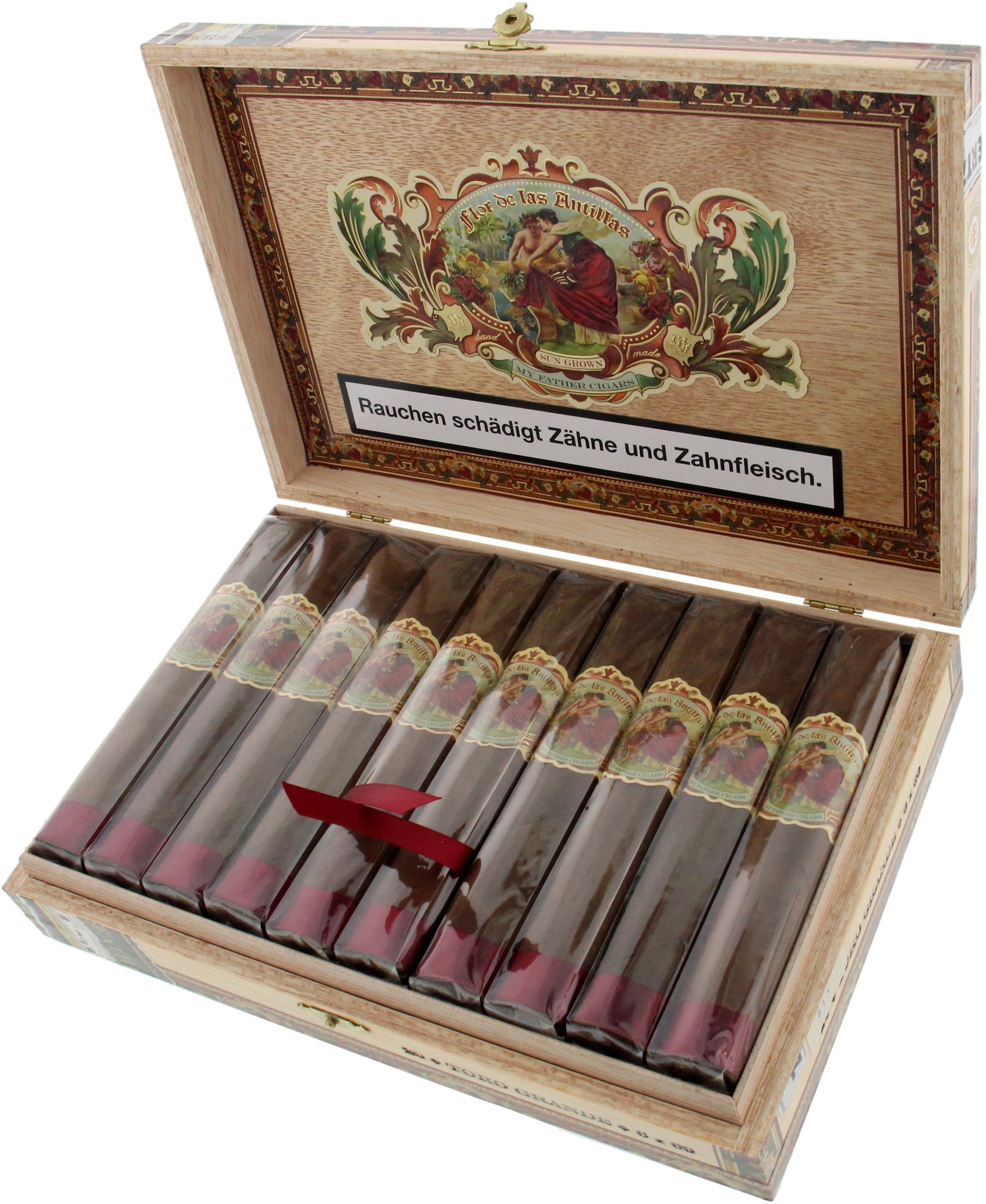 Don Pepin Flor de las Antillas Sun Grown Toro Grande Kiste offen