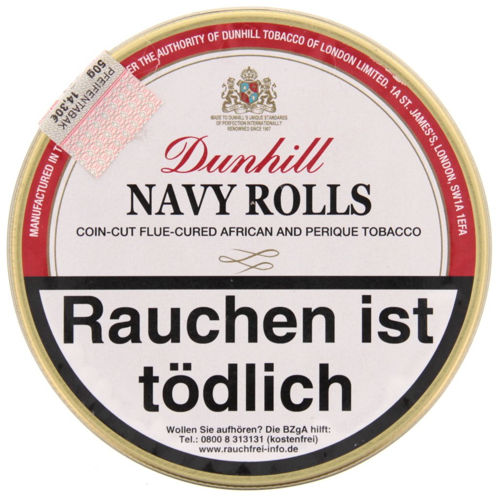 Dunhill Pfeifentabak Navy Rolls 50g Dose (ehem. De Luxe Navy Rolls)