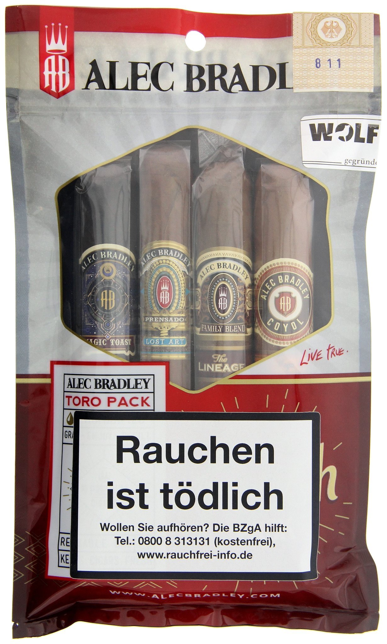 Alec Bradley Sampler Toro Fresh Pack (2018)