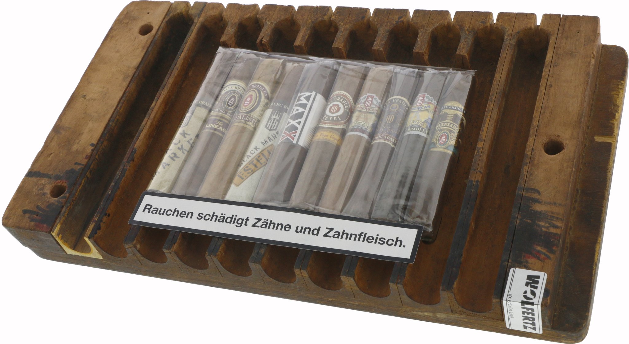 Alec Bradley Sampler The Press Stock 2021 (10er Kiste) offen